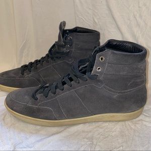 Saint Laurent High Trainers - Grey suede - size 12 or EU 46